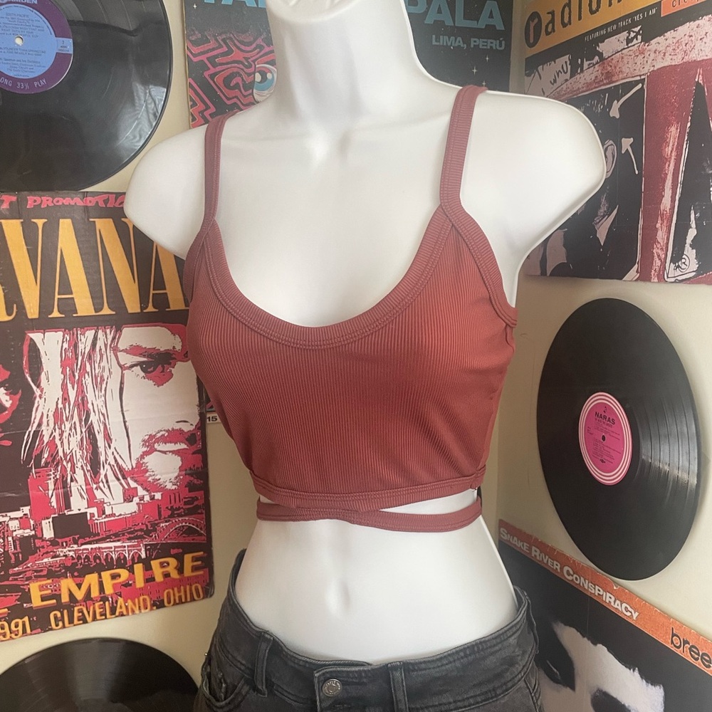 XS top with decorative straps